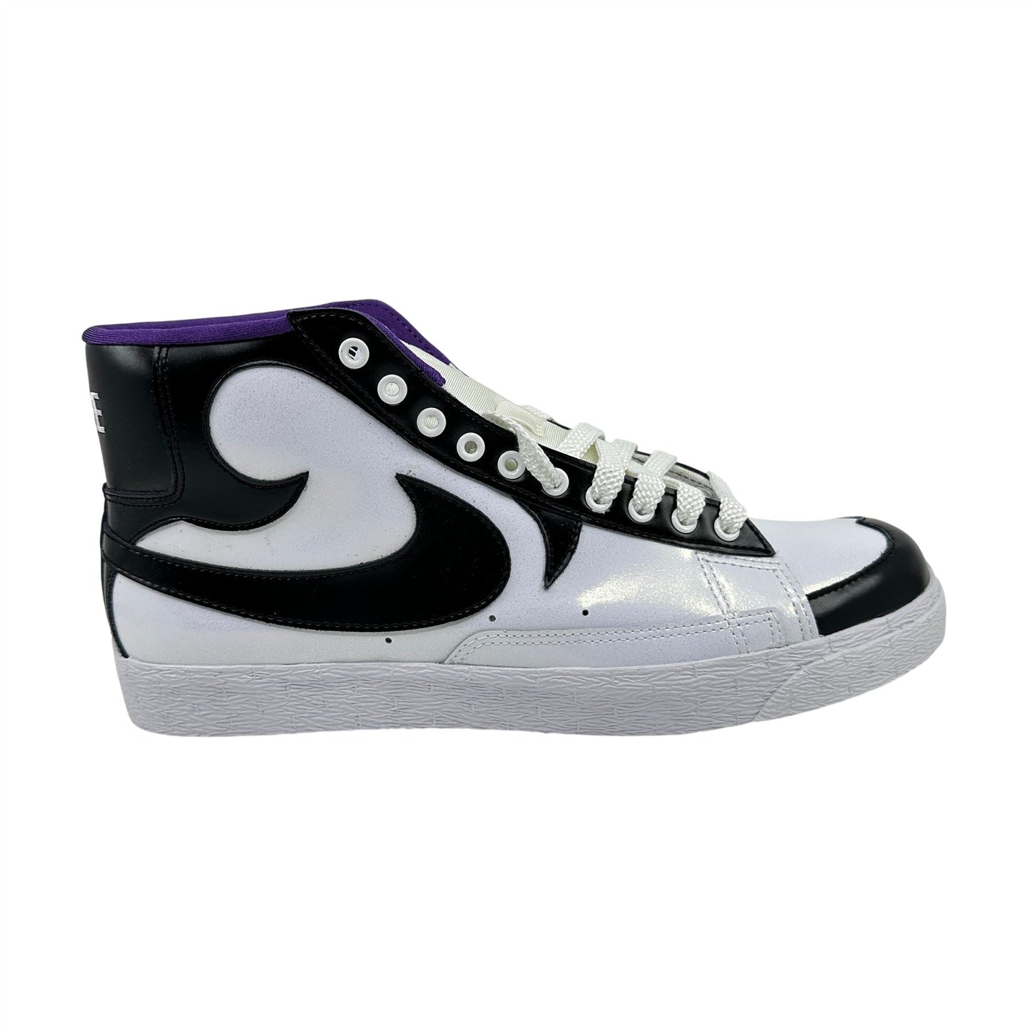 Nike Blazer High White Black Purple Mens Athletic Sneaker