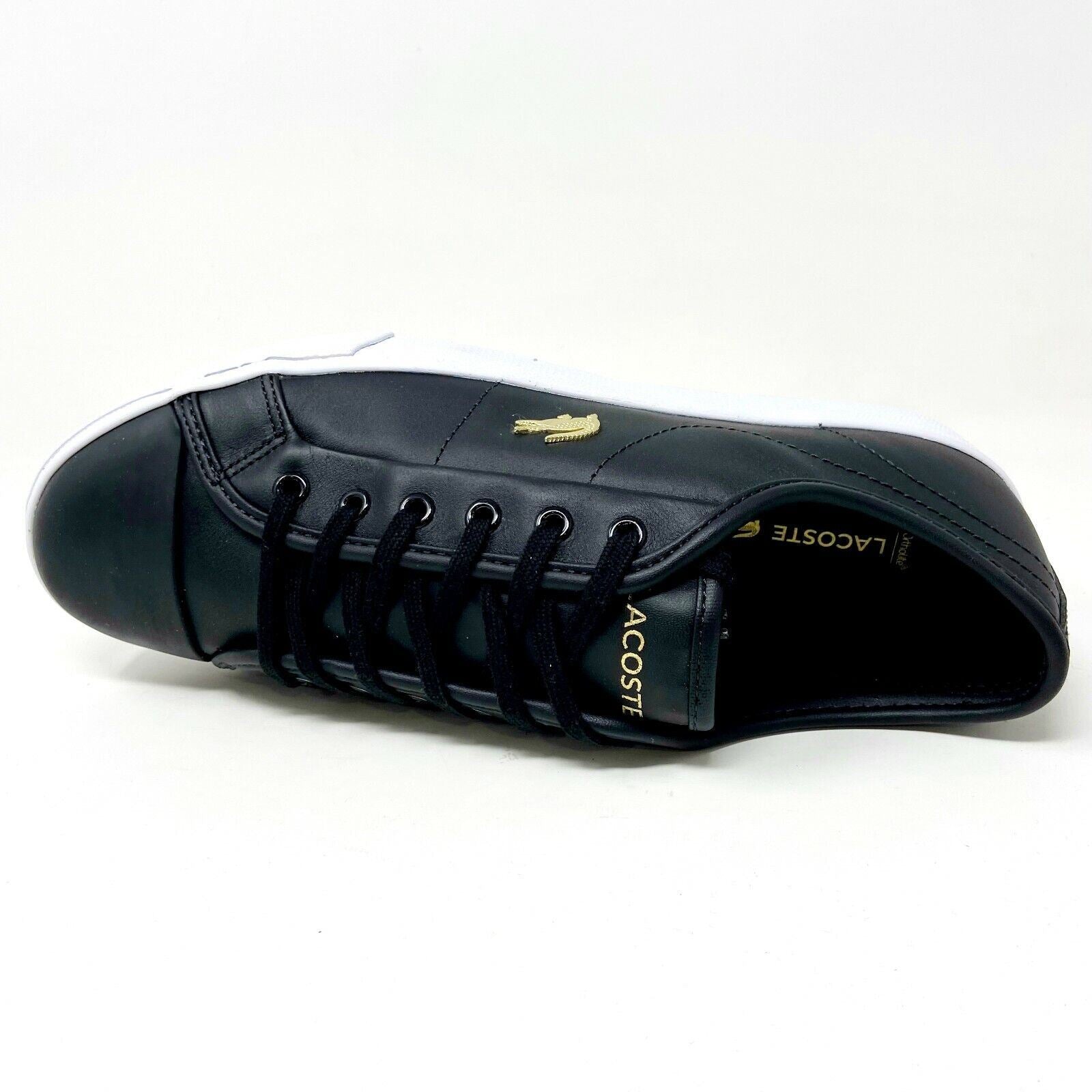 Lacoste Ziane Plus Grand 1201 CFA Black White Leather Womens Casual Shoes