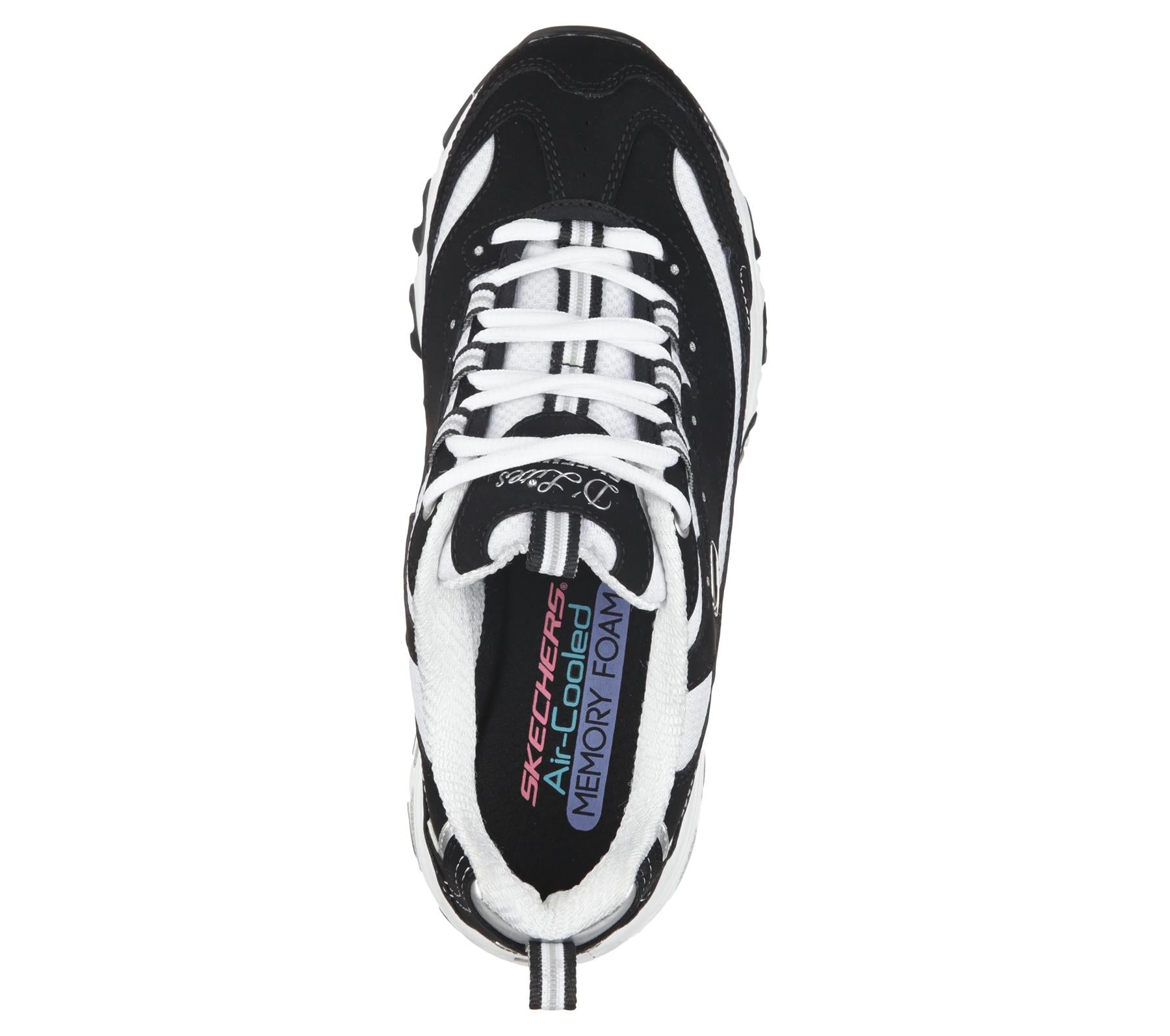 Women's Wide Fit Skechers 11930 D'Lites Biggest Fan Trainers