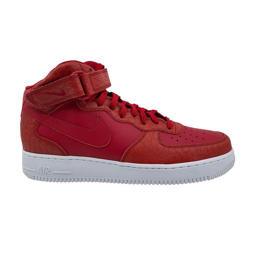 Nike Air Force 1 Mid '07 LV8 Gym Red White Mens Athletic Python Sneaker