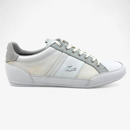 Lacoste Chaymon PRM US SPM White Light Gray Mens Casual Sneaker