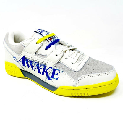 Reebok Awake NY x Workout Plus Chalk Grey Blue Mens Training Sneakers EG6742
