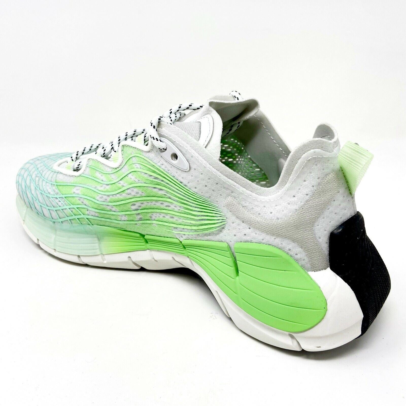 Reebok Zig Kinetica II Neon Mint True Grey Womens Running Sneakers FX9406