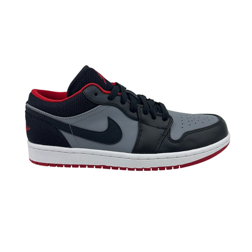 Jordan 1 Low Black Gym Red Cool Grey Mens Athletic Sneaker