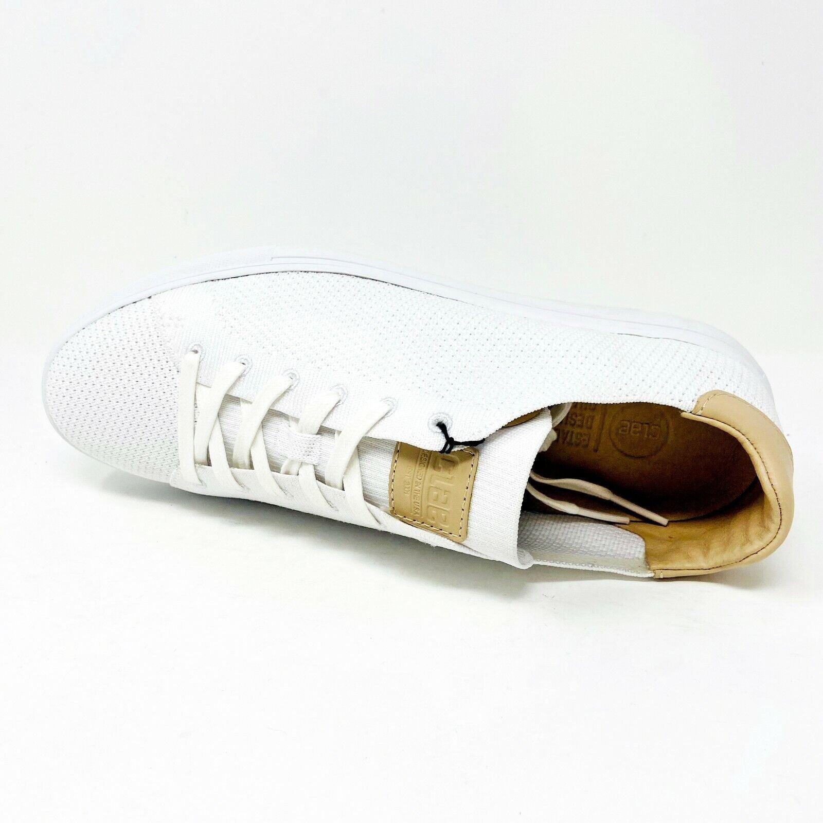 Clae Bradley Knit White Mens Premium Casual Sneakers