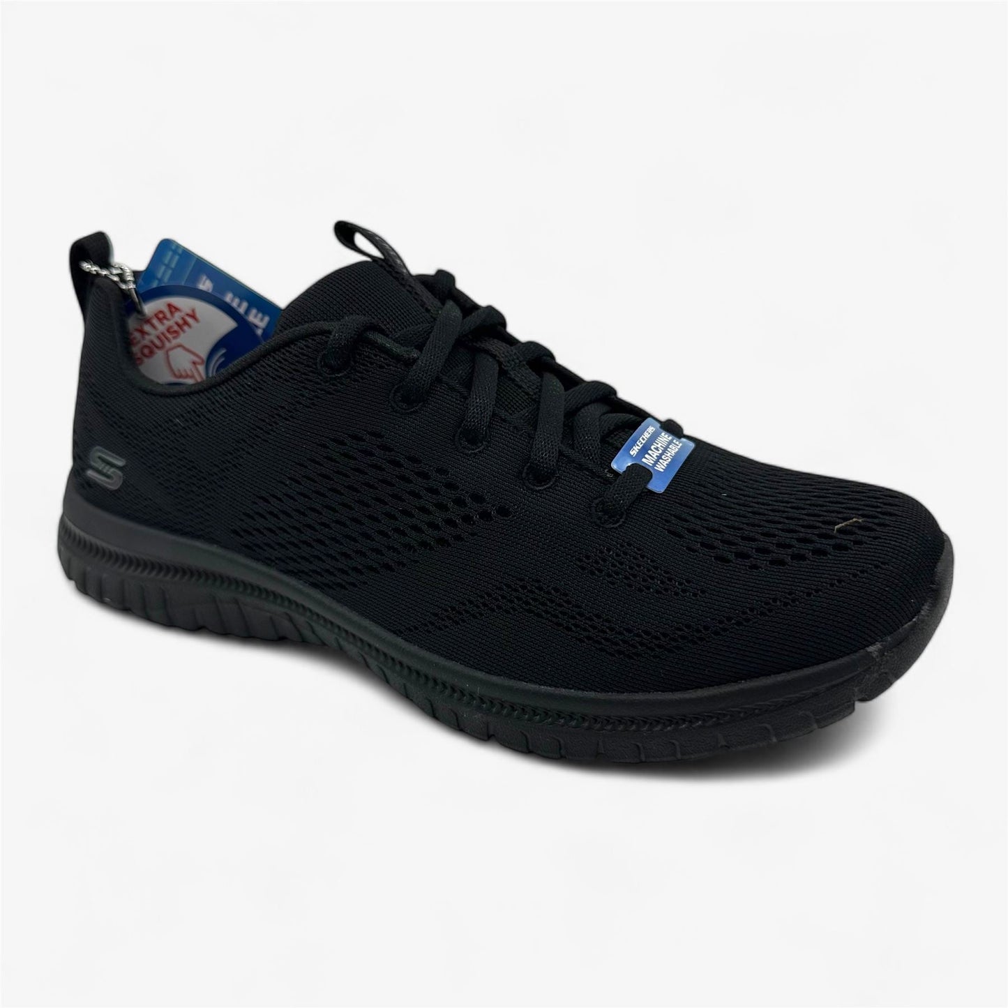 Skechers Virtue Ambrosia Black Womens Athletic Sneaker
