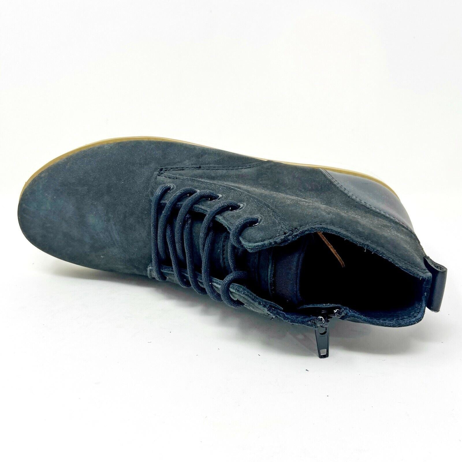 Clae Jackson Black Nubuck Vibram Mens Premium Mid Casual Sneakers