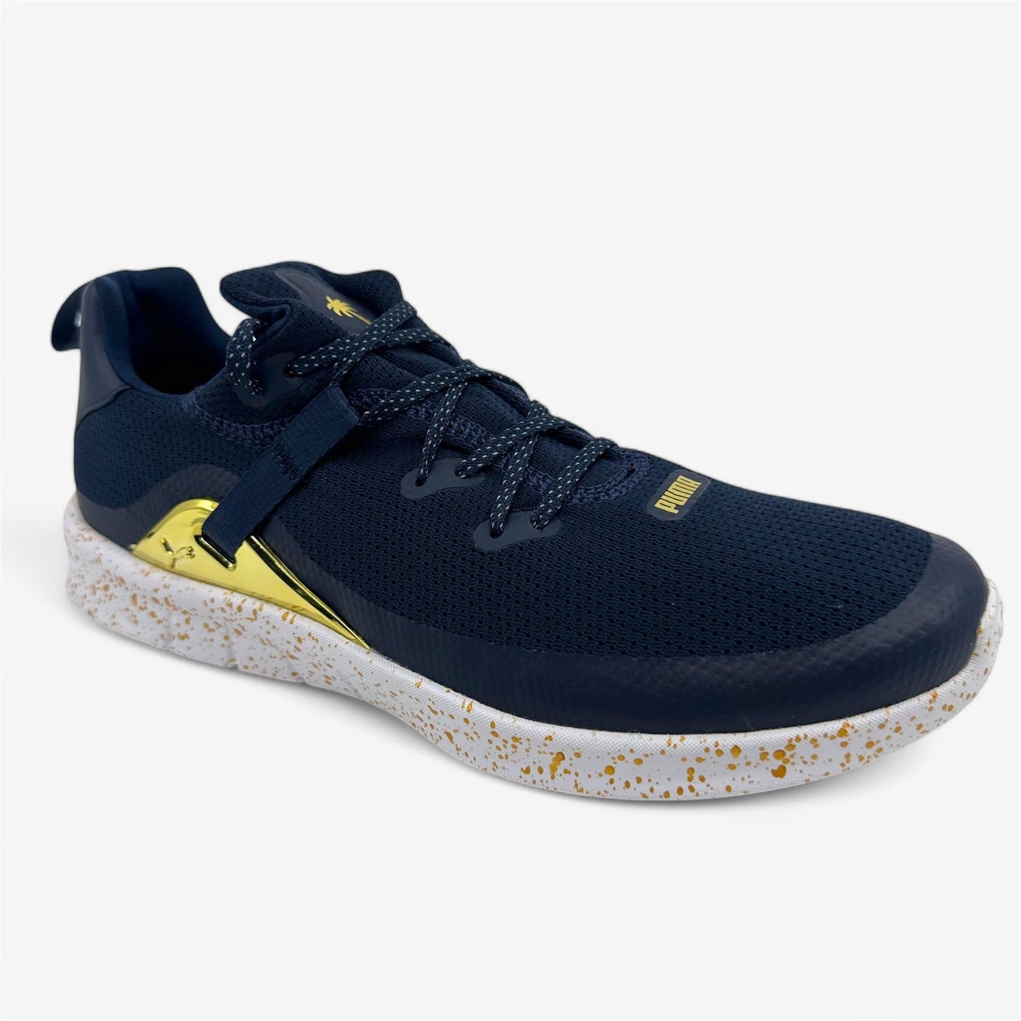PUMA x PTC Laguna Fusion Navy Blazer Team Gold Womens Spikeless Golf Shoes