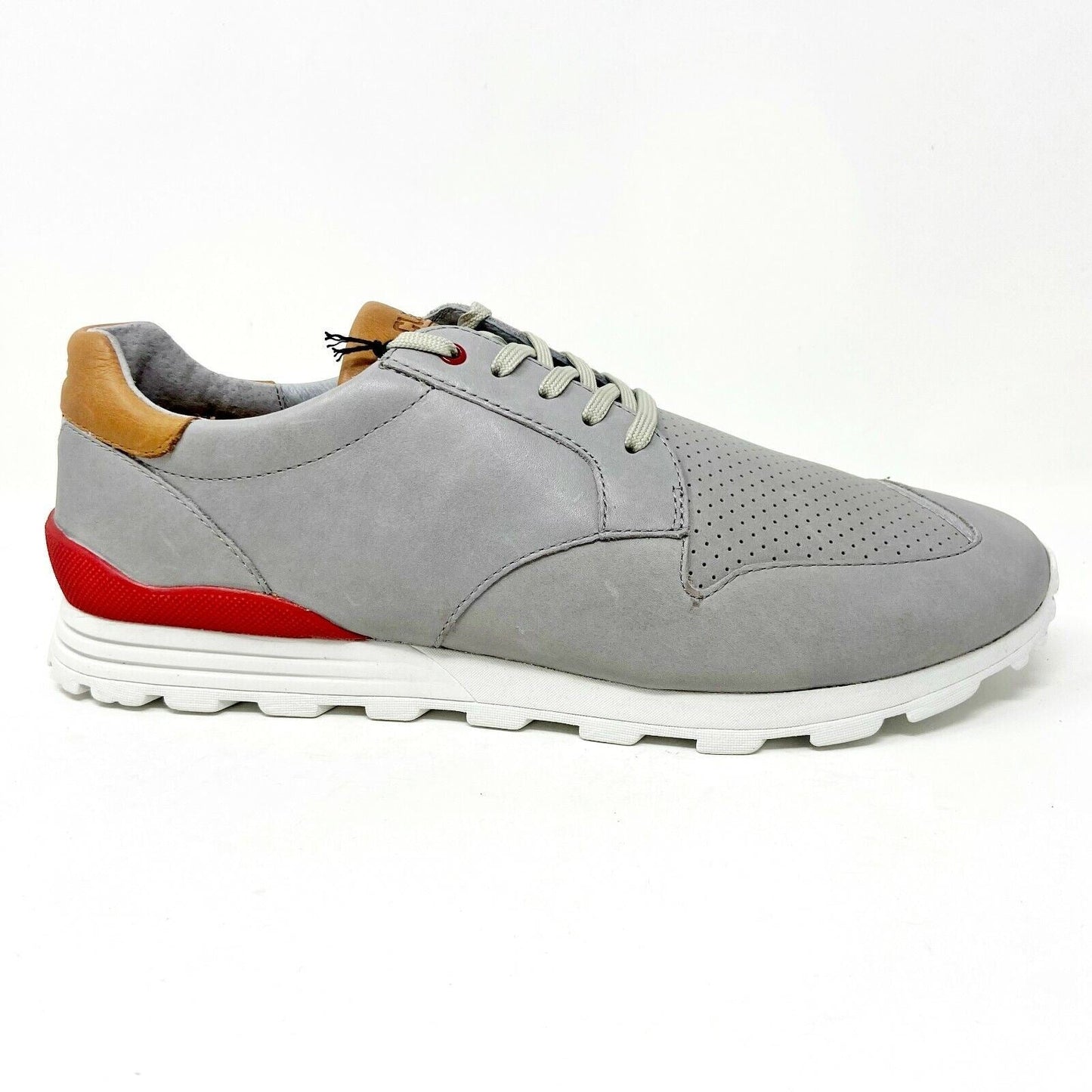 Clae Nathan Gravel Leather Mens Premium Sneakers