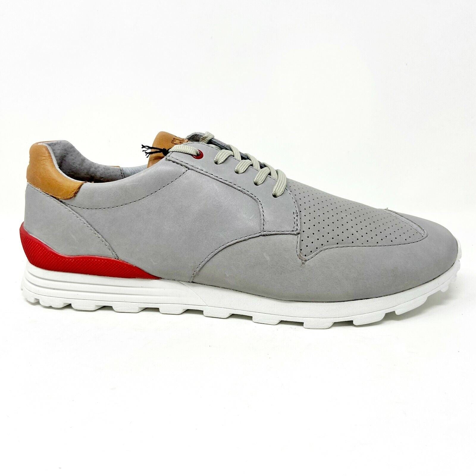 Clae Nathan Gravel Leather Mens Premium Sneakers