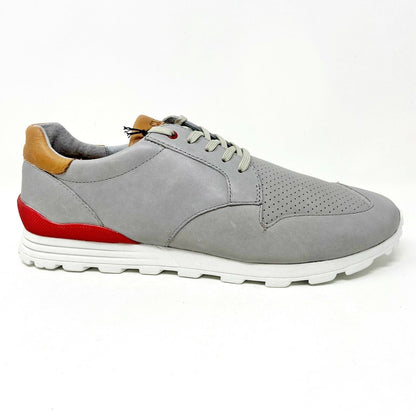 Clae Nathan Gravel Leather Mens Premium Sneakers