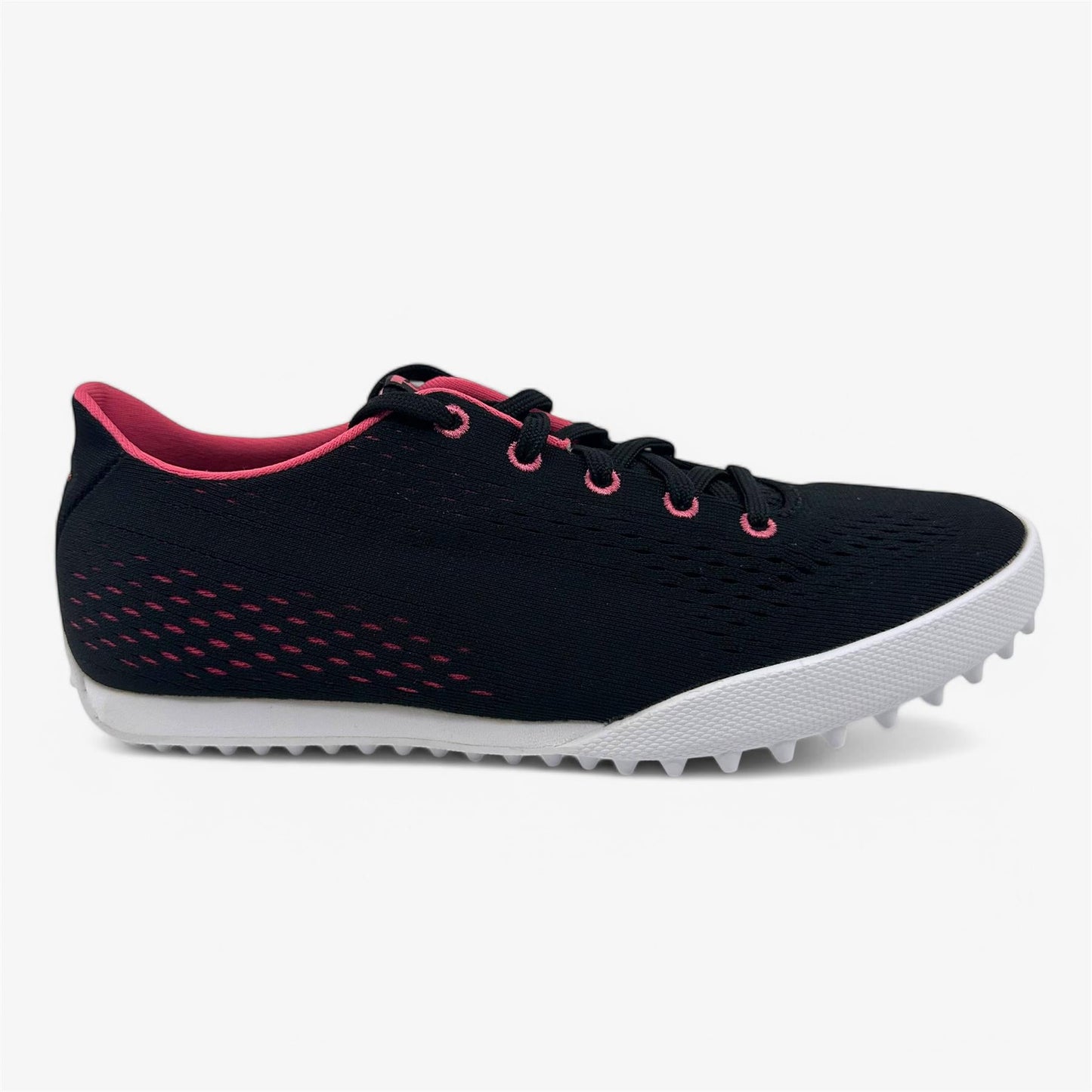 PUMA Monolite CAT Engineered Mesh Black Pink Womens Size 6.5 Spikeless Golf Sneaker