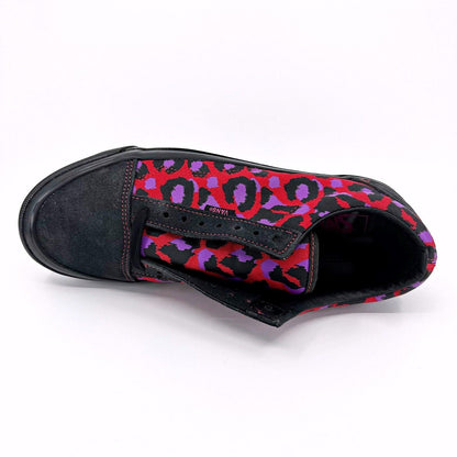 Vans Vault Old Skool Ns OG L (Stray Rats) Raven Racing Red Leopard Mens Sneakers