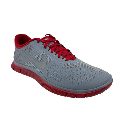 Nike Free 4.0 V2 Gym Red Silver Mens Size 12 Athletic Sneaker
