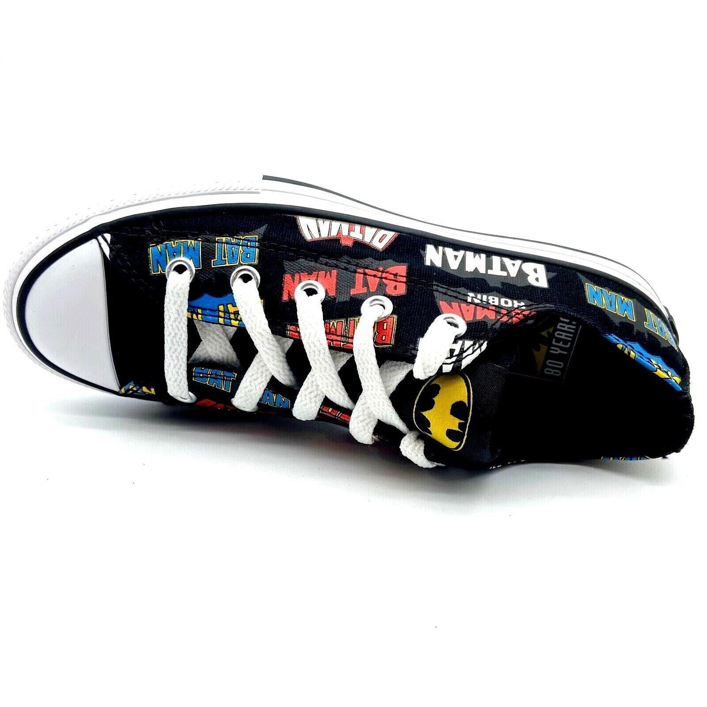 Converse CTAS Ox Black White DC Comics Batman Kids Youth Casual Sneakers 367321F