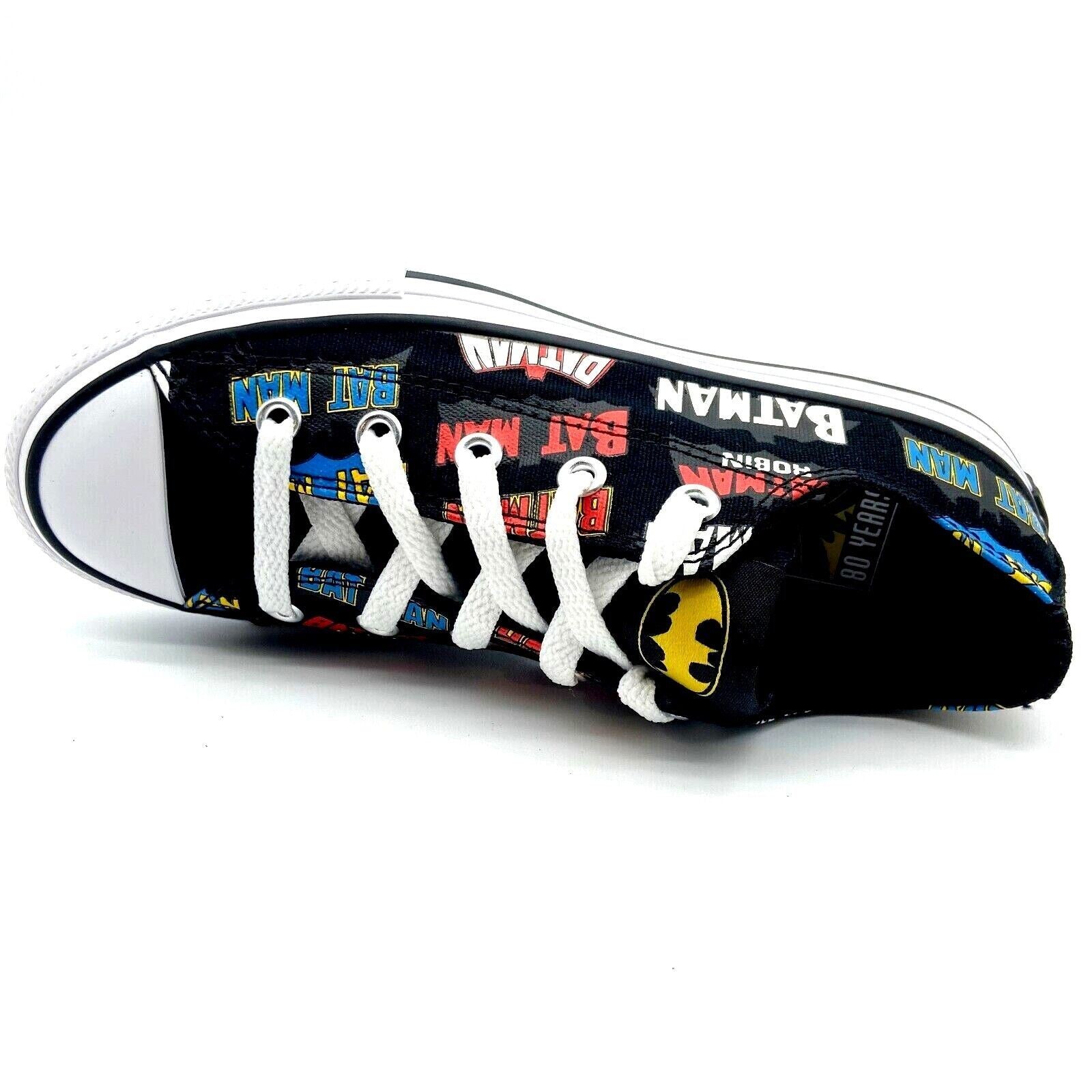 Converse CTAS Ox Black White DC Comics Batman Kids Youth Casual Sneakers 367321F