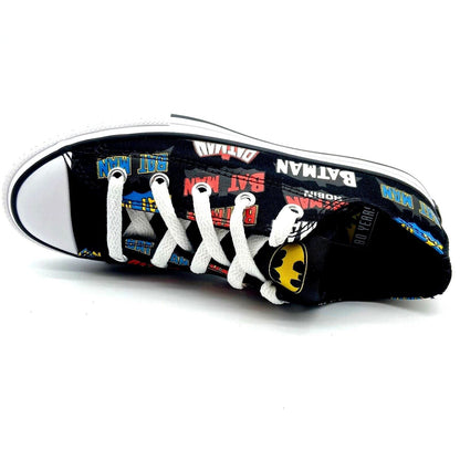 Converse CTAS Ox Black White DC Comics Batman Kids Youth Casual Sneakers 367321F