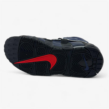 Nike Air More Uptempo GS Black University Red Kids Athletic Sneaker