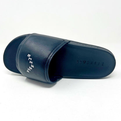 STNDRD Standard Los Angeles Monaco Blessed Black Womens Slides Sandals