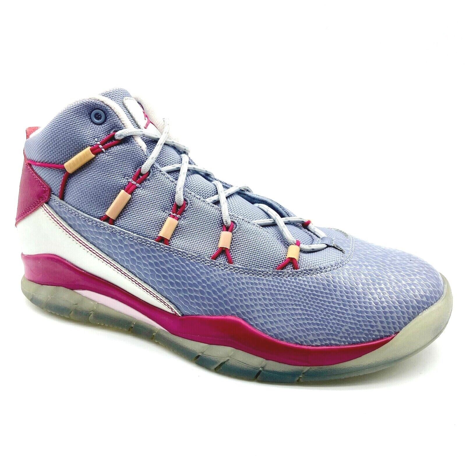 Jordan Prime Flight (GS) Gray Hyper Fuchsia Kids Basketball Sneakers 616593 009