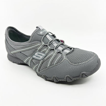 Skechers Bikers Lite Relive Gray Multi Womens  Slip On Sneakers