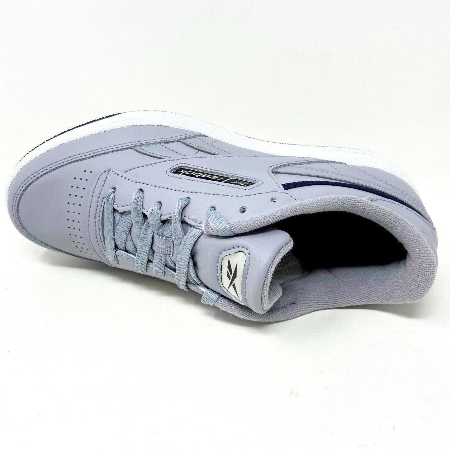 Reebok Club C Revenue MU Gray Leather Mens Size 7.5 Trainer Sneakers EG4298