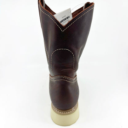 Bonanza 10" Wellington Goodyear Welt Brown Leather Mens Steel Toe Boots BAT102