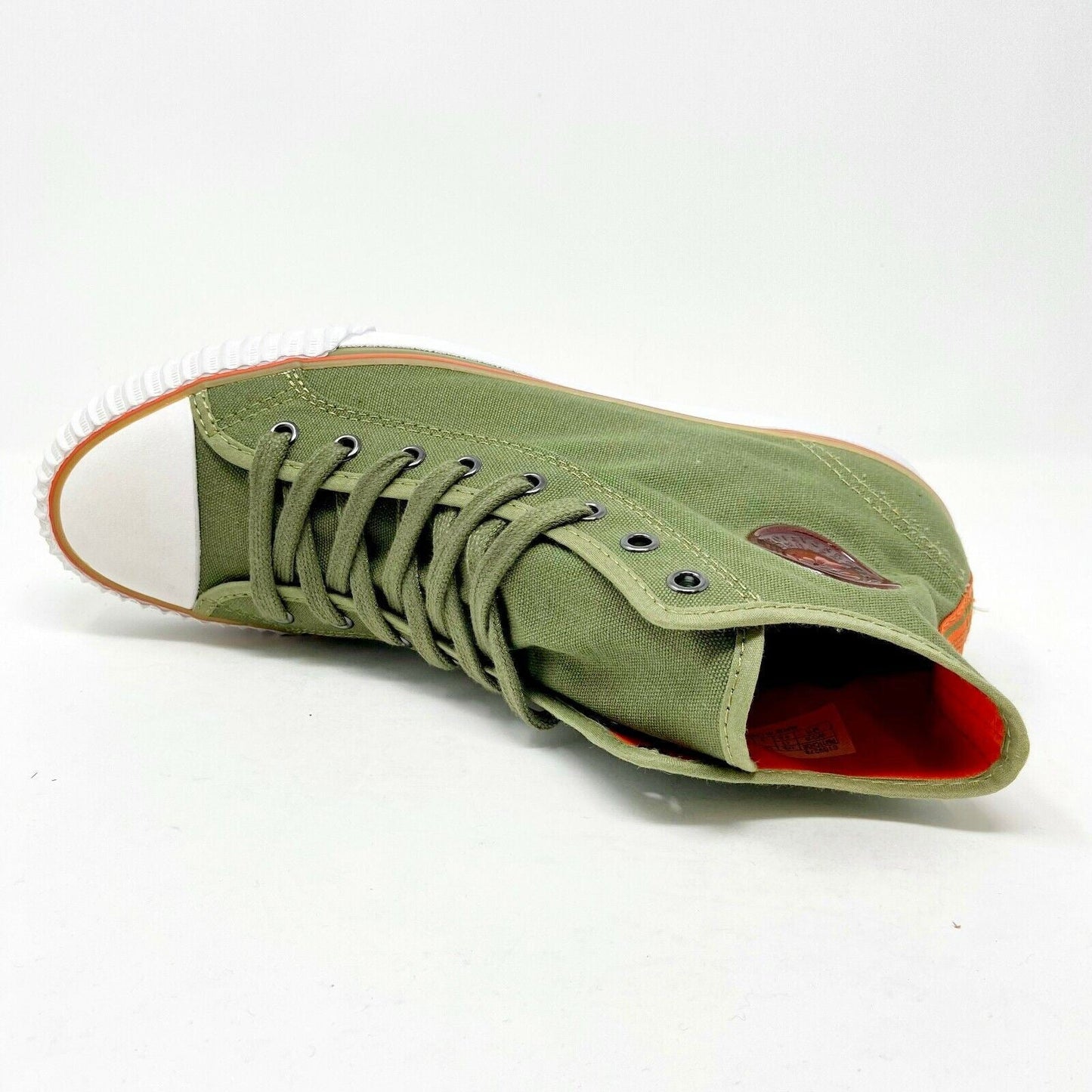 PF Flyers Center Hi Reiss Army Olive Green White Womens Shoes Sneakers PM11CH2B
