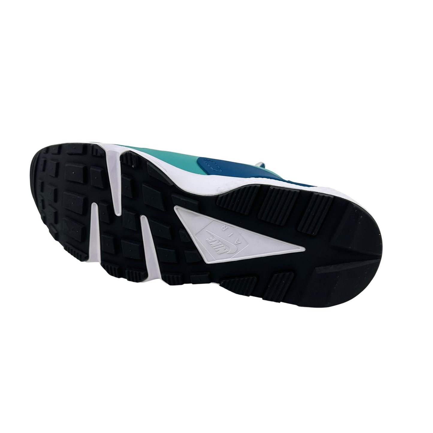 Nike Air Huarache Washed Teal White Black Mens Athletic Sneaker