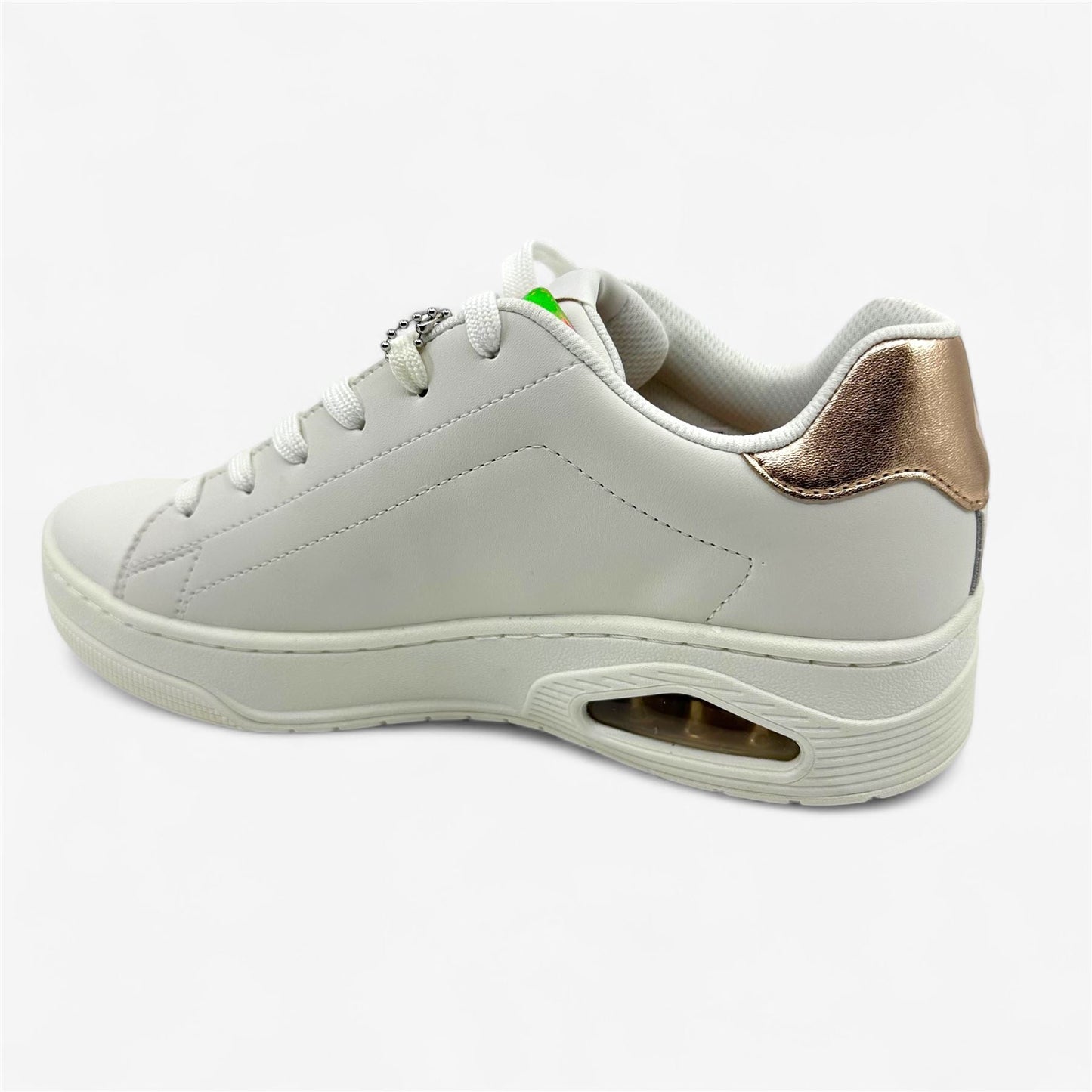 Skechers Uno Court Courted White Womens Athletic Sneaker