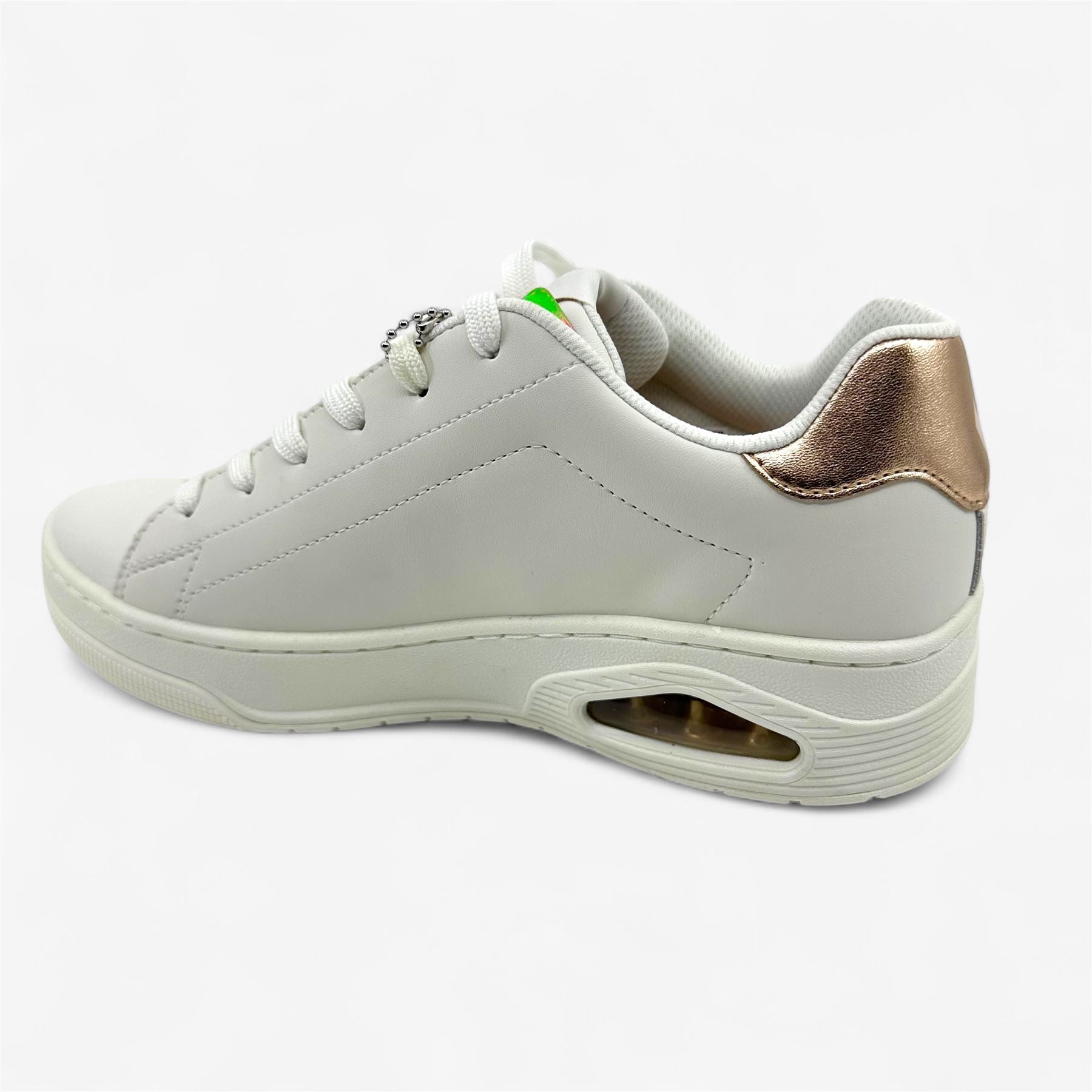 Skechers Uno Court Courted White Womens Athletic Sneaker