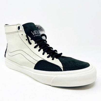 Vans Vault Taka Hayashi Sk8 Hi LX Black Marshmallow Leather Womens Size 6.5