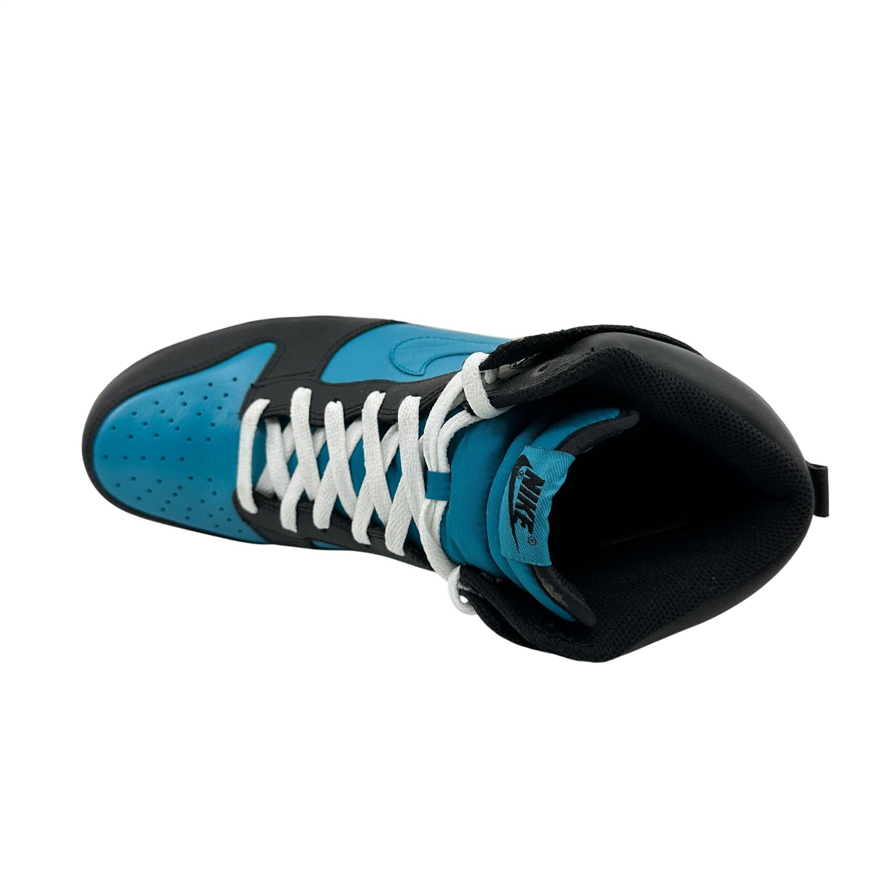 Nike Dunk High Black Glass Blue White Mens Athletic Sneaker