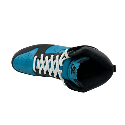 Nike Dunk High Black Glass Blue White Mens Athletic Sneaker