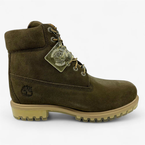 Timberland 6 Inch Premium Dark Olive Green Mens Boot Waterproof Combat