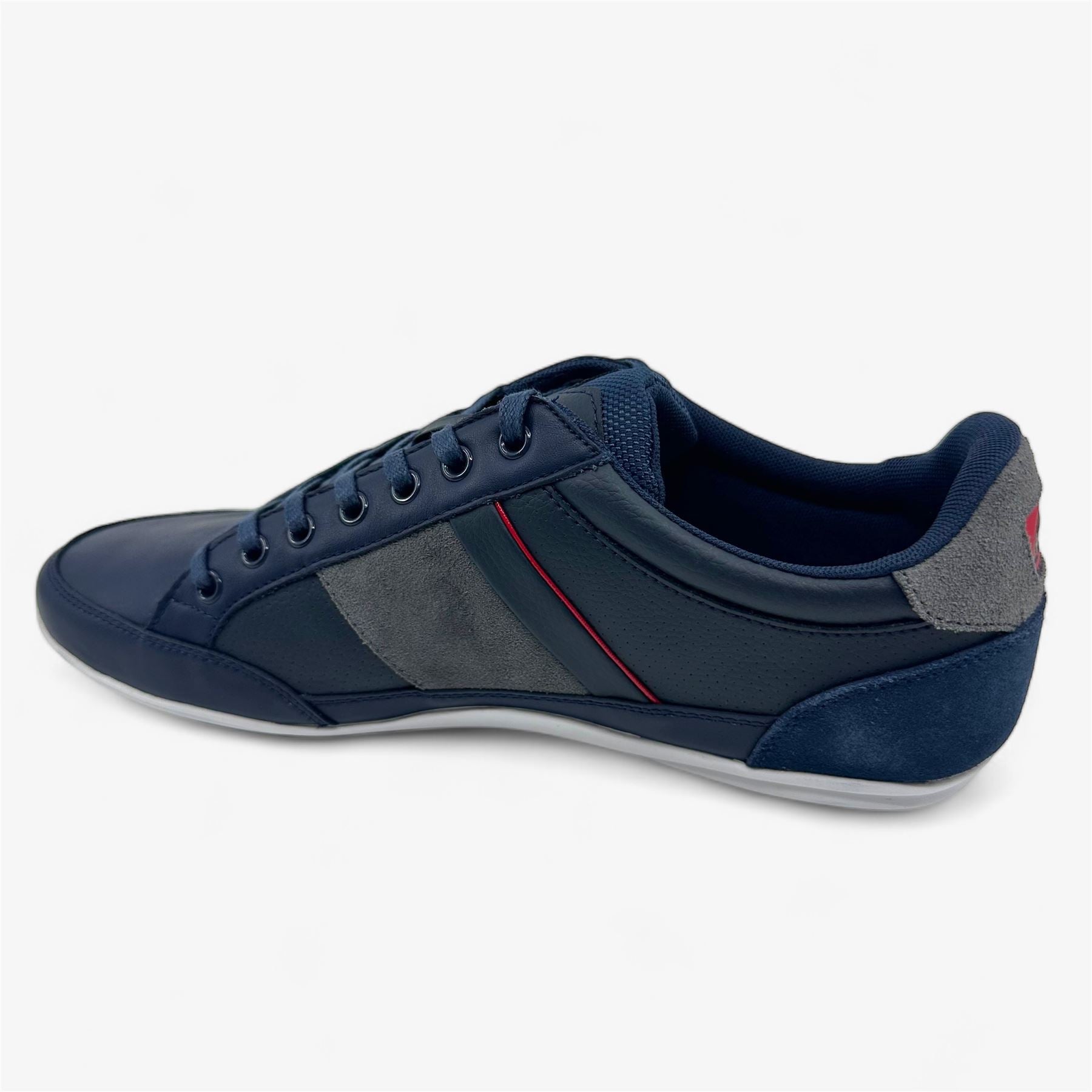 Lacoste Chaymon 216 1 SPM Navy Light Gray Mens Casual Sneaker