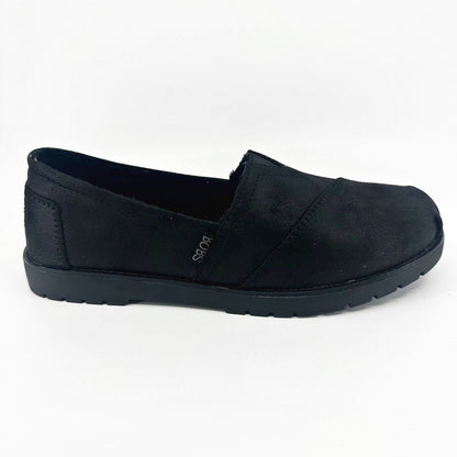 Skechers Bobs Chill Lugs Urban Spell Black Womens Memory Foam Comfort Shoes