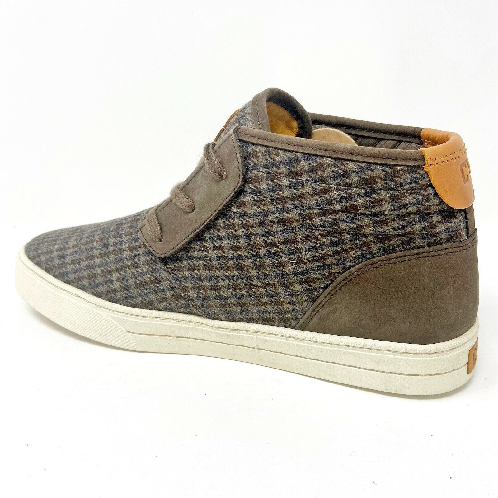 Clae McQueen Umber Nubuck Wool Mens Size 8 Premium Casual Sneakers
