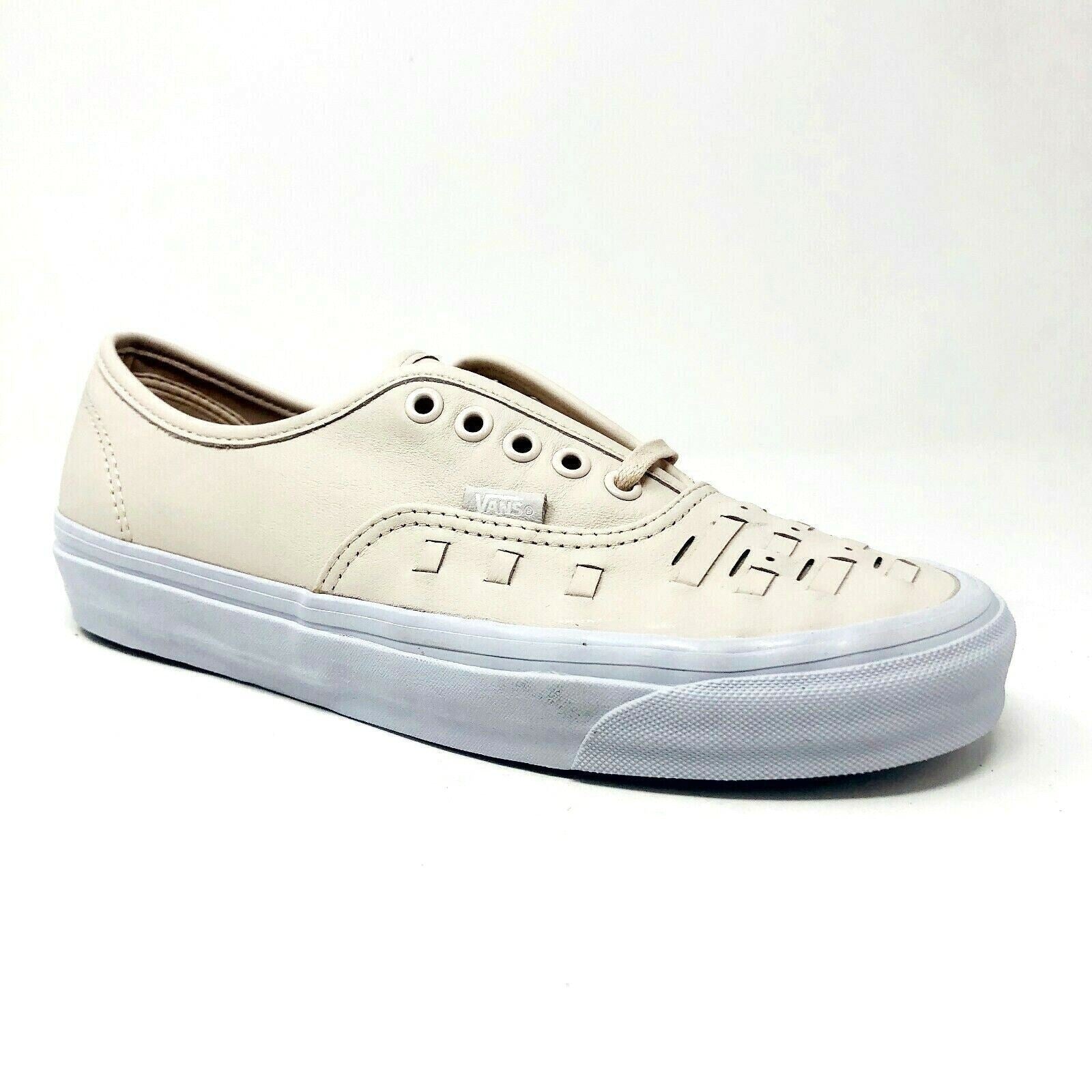 Vans Authentic Weave (Leather) Delicacy Pink Womens Casual Sneakers