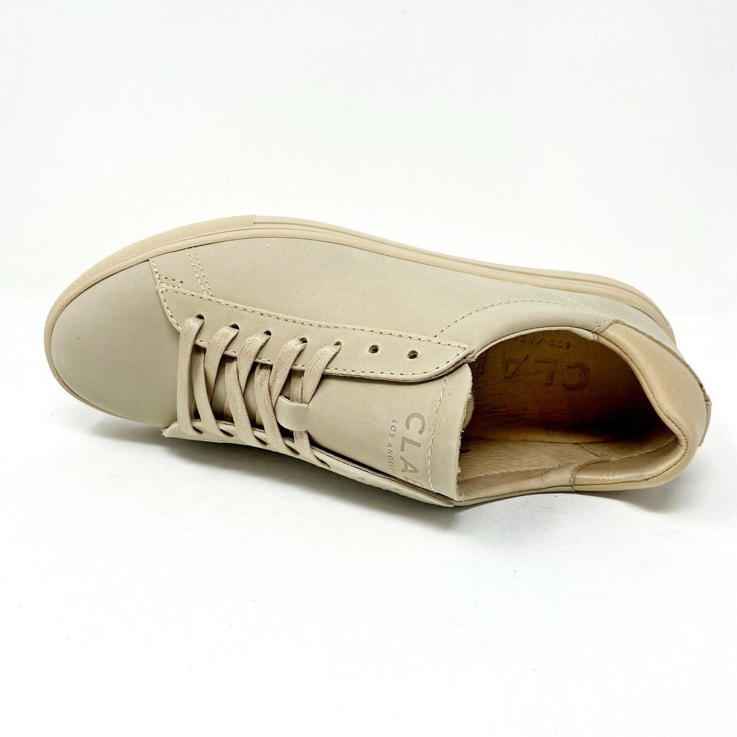 Clae Bradley Sesame Nubuck Mens Casual Sneakers