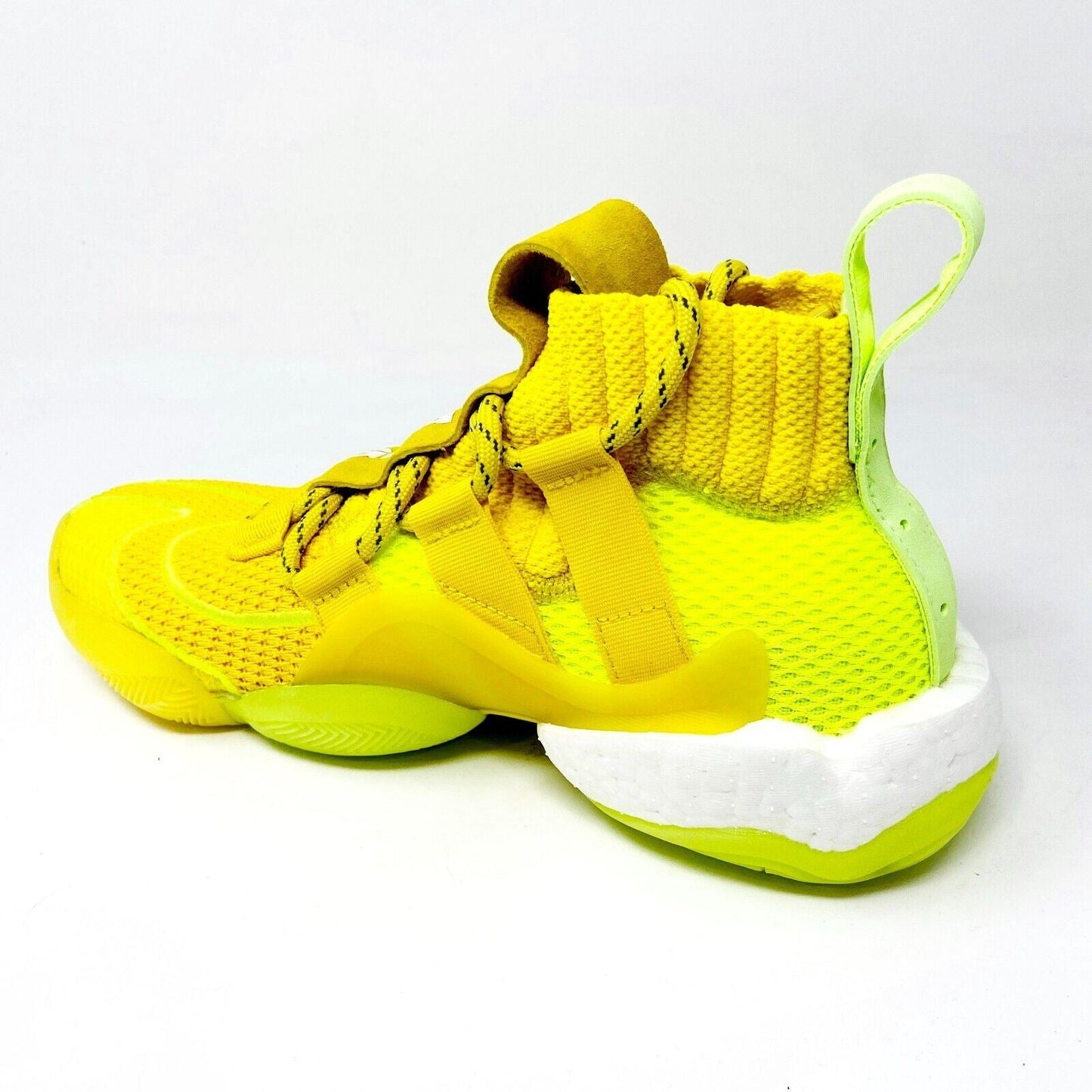 Adidas Crazy BYW x Pharrell Williams Yellow Mens Basketball Sneakers EG7724