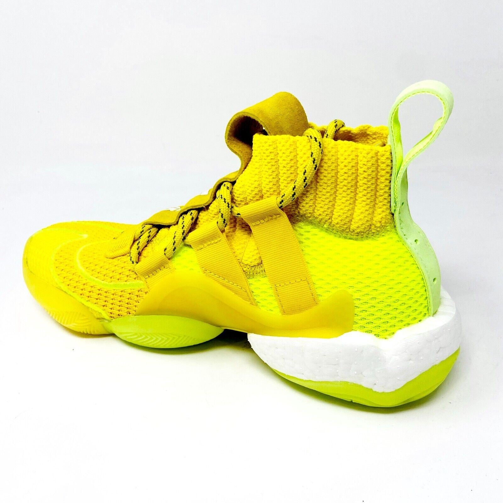 Adidas Crazy BYW x Pharrell Williams Yellow Mens Basketball Sneakers EG7724