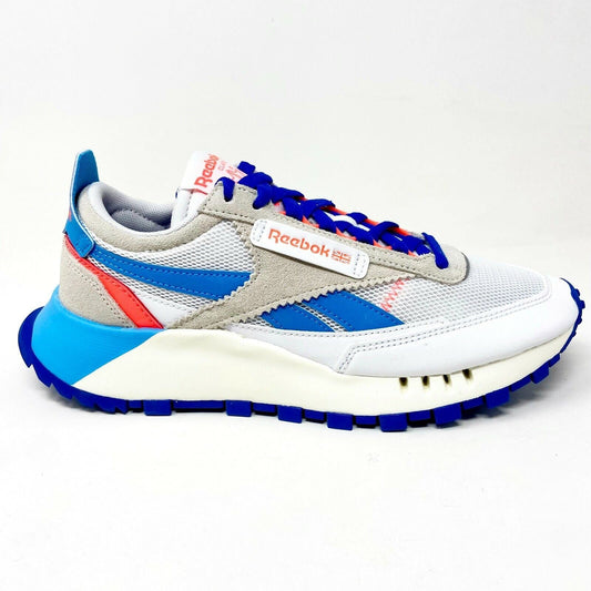 Reebok Classic Leather Legacy White Court Blue Mens Running Sneakers FY7750
