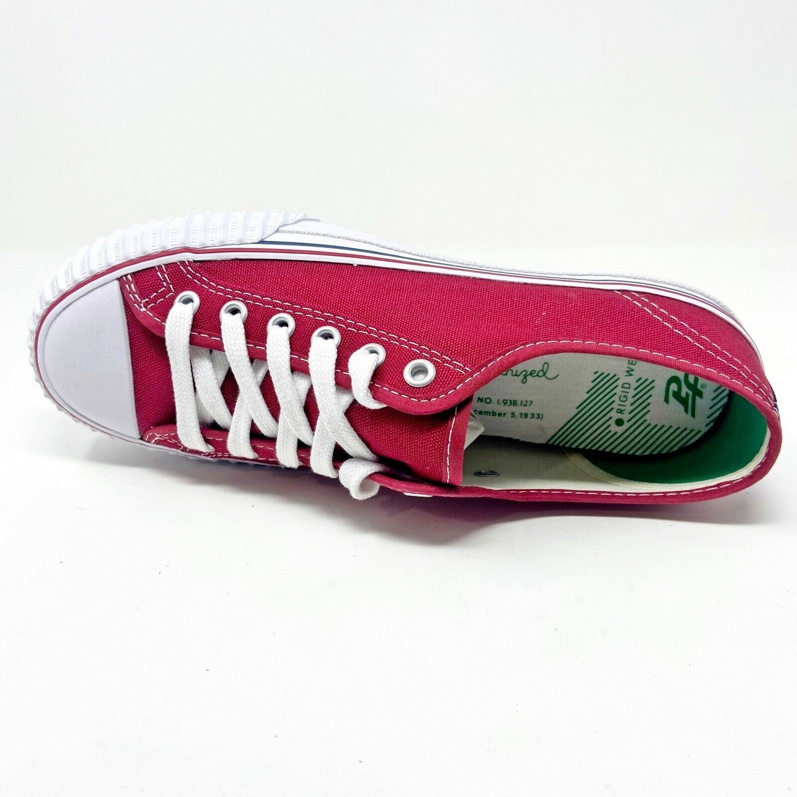 PF Flyers Center Lo Red White Mens Retro Casual Shoes Sneakers MC1002RD