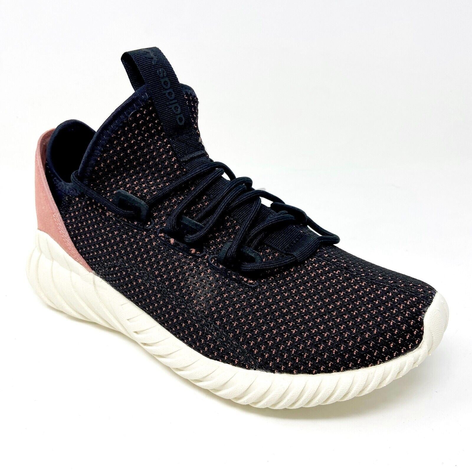 Adidas Tubular Doom Sock Primeknit Black Pink Womens Size 6.5 BY9335