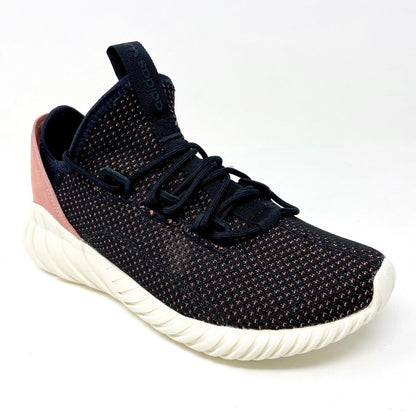Adidas Tubular Doom Sock Primeknit Black Pink Womens Size 6.5 BY9335
