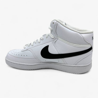 Nike Court Vision Mid NN White Black Mens Athletic Sneaker