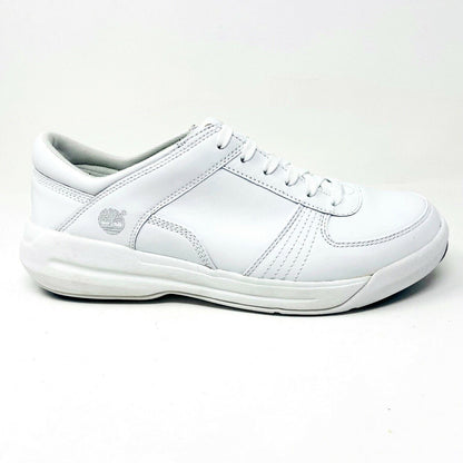 Timberland Harbor Racer White Leather Mens Casual Sneakers 54098