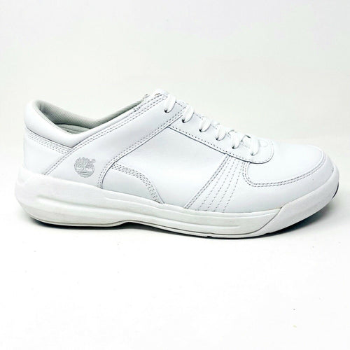 Timberland Harbor Racer White Leather Mens Casual Sneakers 54098