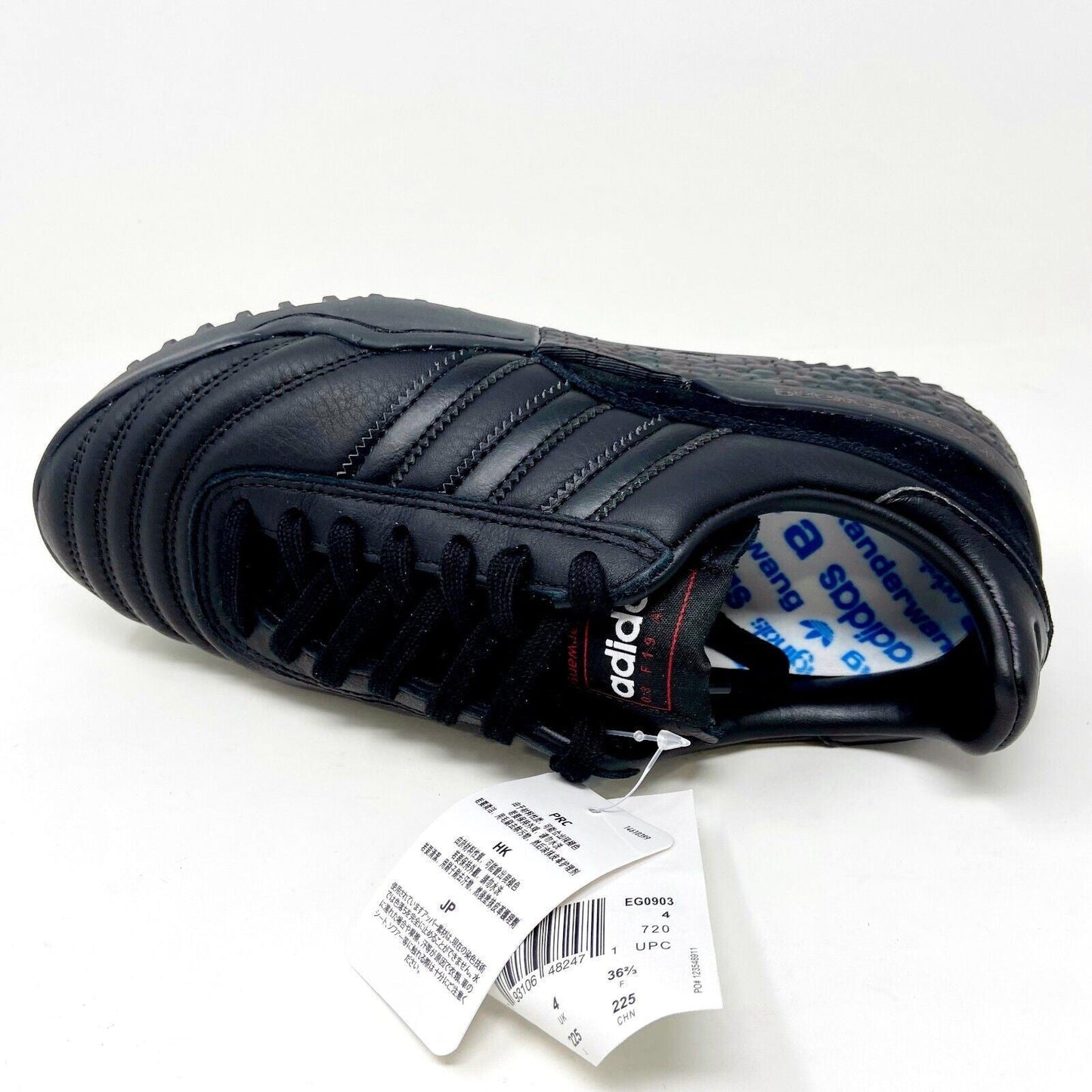 Adidas x Alexander Wang AW BBALL Soccer Triple Black Mens Size 4.5 EG0903